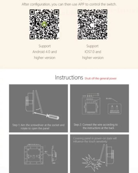 4 GANG TOUCH SWITCH - Image 3