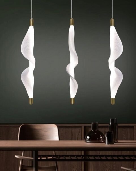 Mesh golden fancy modern hanging pendant light