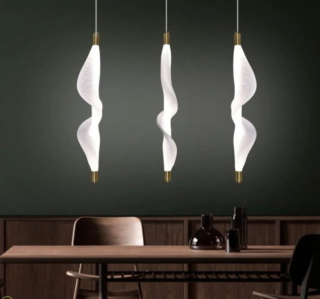 Mesh golden fancy modern hanging pendant light