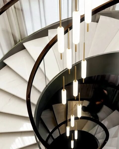 Typha Led pendant double height
