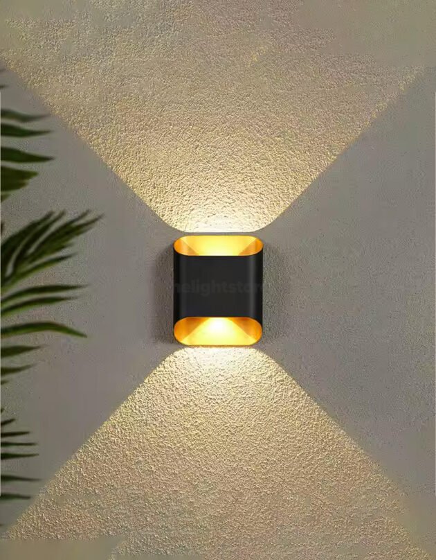 Cheap low budget up down wall light 2 led