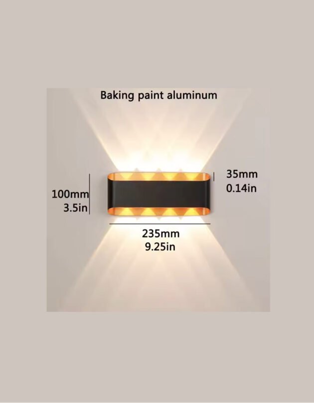 Cheap low price up down wall light 8 led