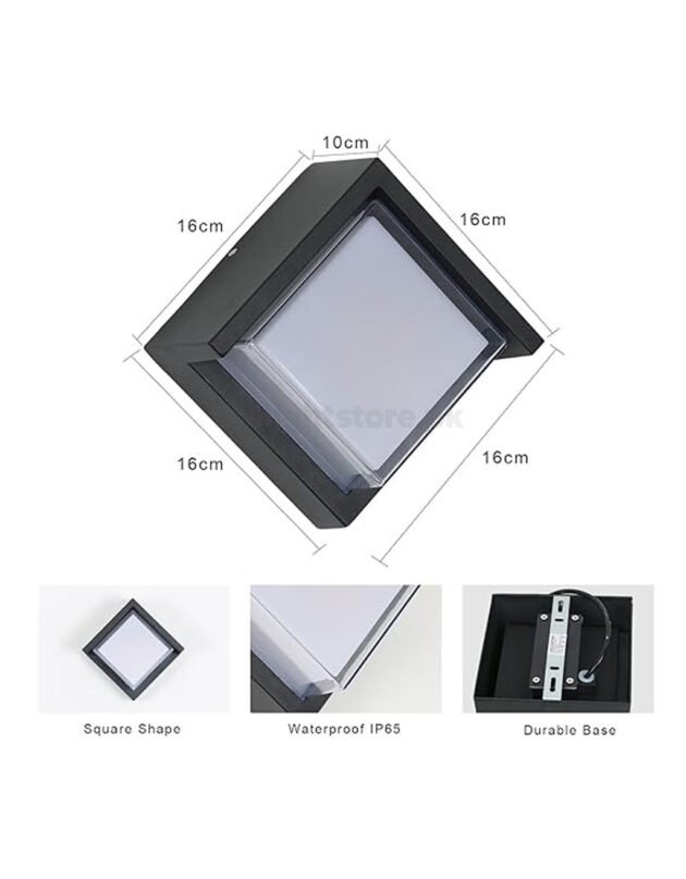 Square Black Modern Cheap Wall lights Lahore