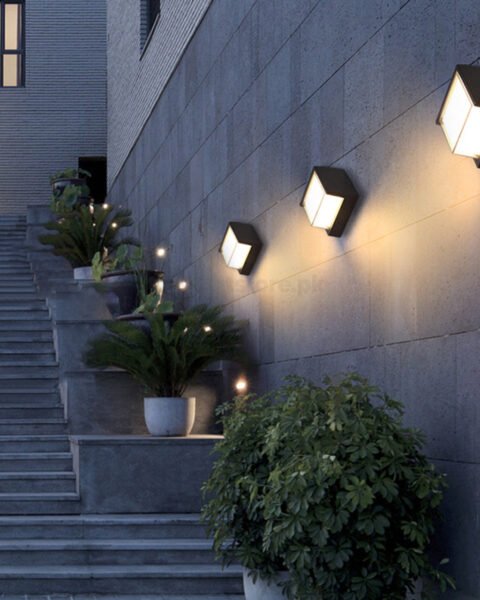 Square Black Modern Cheap Wall lights Lahore