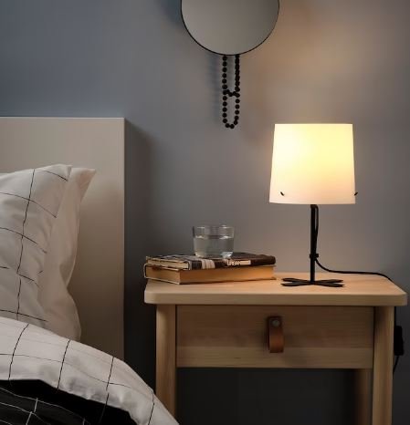 Ikea Table Lamp BARLAST in Bedroom